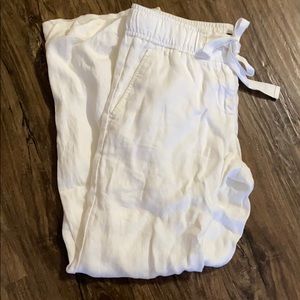 Drawstring linen pants